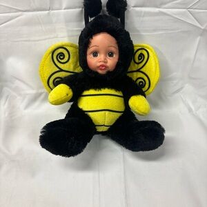 Charming Bumblebee Doll - Black and Yellow